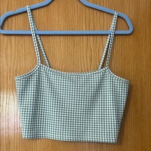 Forever 21 Mint Checkered Camisole